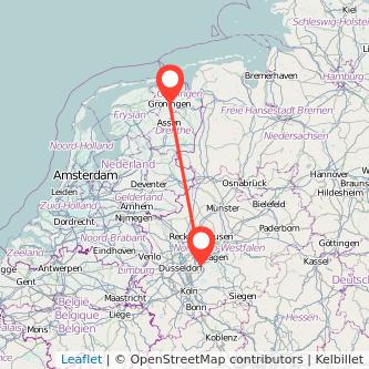 Groningen Wuppertal Mitfahrgelegenheit Karte