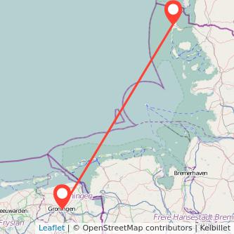 Groningen Westerland Bus Karte