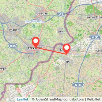 Enschede Gronau Mitfahrgelegenheit Karte