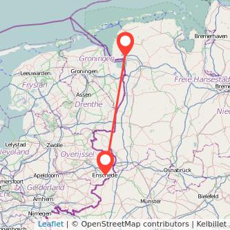Enschede Emden Bus Karte