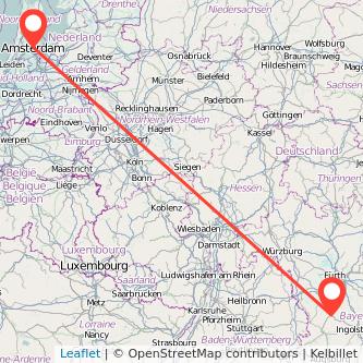 Amsterdam Treuchtlingen Bahn Karte