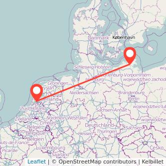 Amsterdam Stralsund Bahn Karte