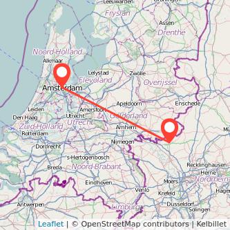 Amsterdam Bocholt Mitfahrgelegenheit Karte