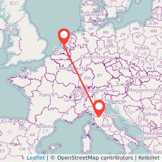 Amsterdam Florence bus map