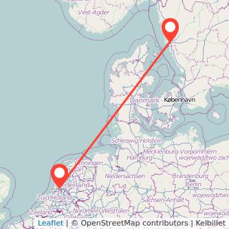 Amsterdam Gothenburg train map