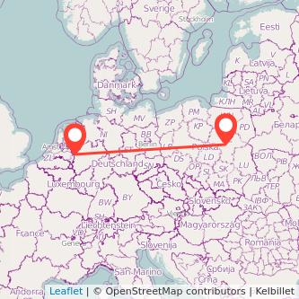 Warschau Weeze Mitfahrgelegenheit Karte