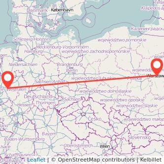 Warschau Unna Mitfahrgelegenheit Karte