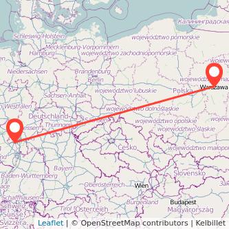 Warschau Mainz Mitfahrgelegenheit Karte