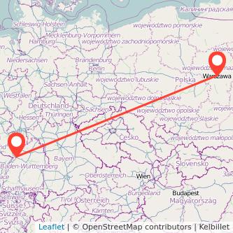 Warschau Karlsruhe Mitfahrgelegenheit Karte