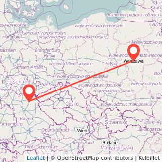 Warschau Bayreuth Mitfahrgelegenheit Karte