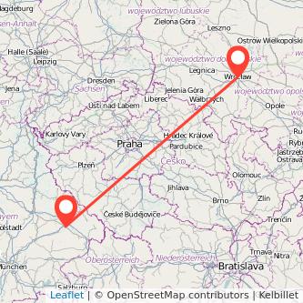 Breslau Plattling Bahn Karte