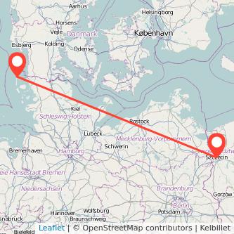 Stettin Westerland Bus Karte