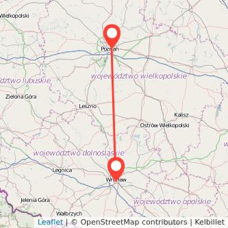 Posen Breslau Bahn Karte