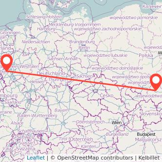 Krakau Mönchengladbach Mitfahrgelegenheit Karte