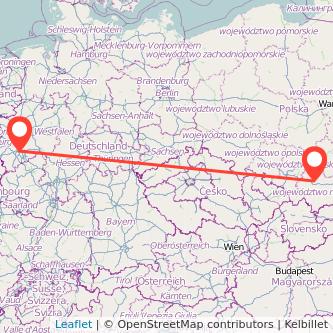 Krakau Köln Mitfahrgelegenheit Karte