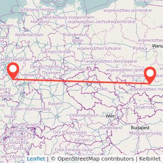Krakau Koblenz Mitfahrgelegenheit Karte