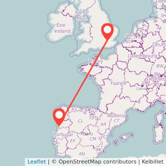 Porto London train map