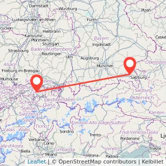 Zürich Traunstein Mitfahrgelegenheit Karte