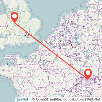 Zurich Walsall train map