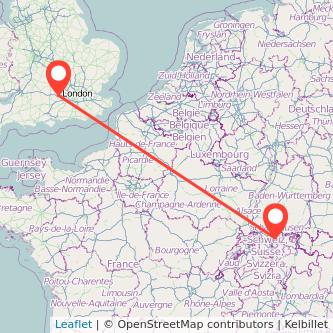 Zurich Reading train map