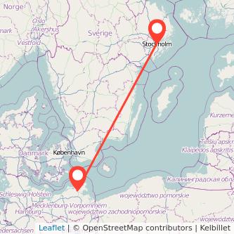 Stockholm Stralsund Bahn Karte
