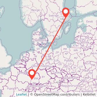 Stockholm Offenburg Bahn Karte