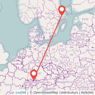 Stockholm Friedrichshafen Bahn Karte