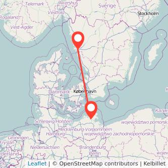 Göteborg Stralsund Bus Karte