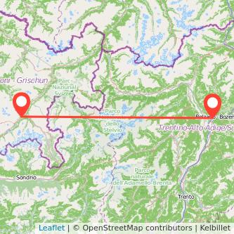 St Moritz Bozen Mitfahrgelegenheit Karte