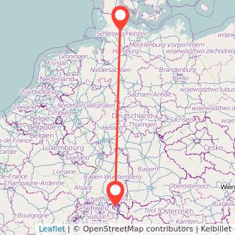 St Gallen Rendsburg Mitfahrgelegenheit Karte