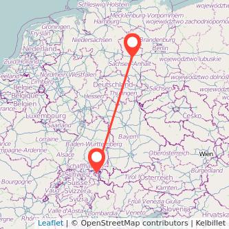 St Gallen Magdeburg Mitfahrgelegenheit Karte