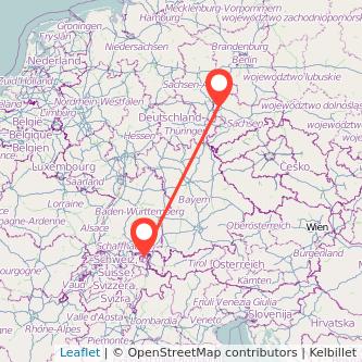 St Gallen Leipzig Mitfahrgelegenheit Karte
