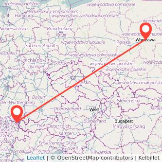 St Gallen Warschau Mitfahrgelegenheit Karte