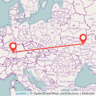 Kiew Stuttgart Mitfahrgelegenheit Karte