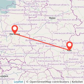Kiew Warschau Mitfahrgelegenheit Karte