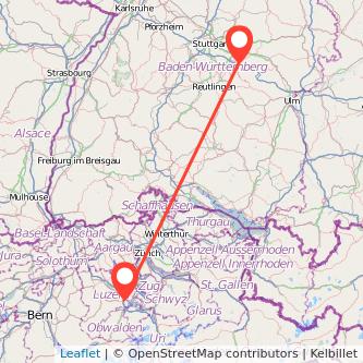 Luzern Kirchheim unter Teck Bus Karte