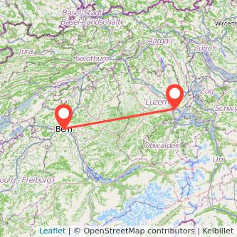 Luzern Bern Mitfahrgelegenheit Karte