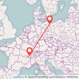 Lausanne Ückeritz Bahn Karte