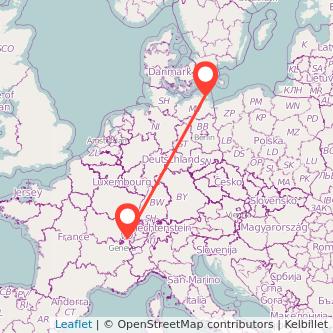 Lausanne Bergen auf Rügen Bahn Karte
