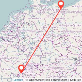Lausanne Anklam Bahn Karte