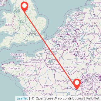 Geneva Sheffield train map