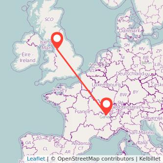 Geneva Preston train map