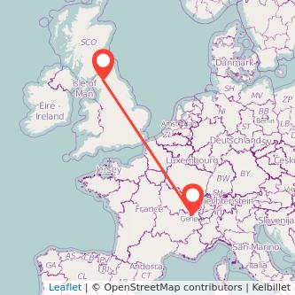 Geneva Penrith train map