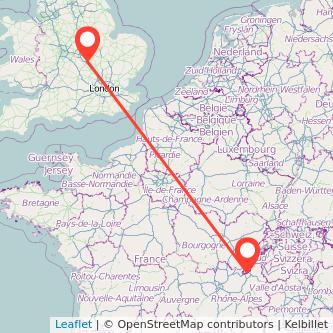 Geneva Northampton train map