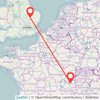 Geneva Ely train map