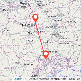 Basel Trier Mitfahrgelegenheit Karte