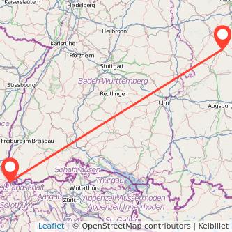 Basel Treuchtlingen Bahn Karte