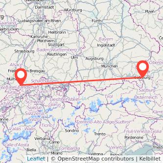 Basel Salzburg Mitfahrgelegenheit Karte