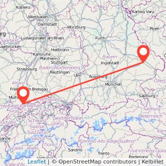 Basel Plattling Bahn Karte
