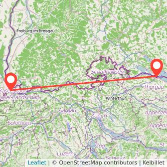 Basel Konstanz Mitfahrgelegenheit Karte
